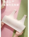 Girls' underwear, growth period vest, girls' sports bra, ice silk seamless anti-convex point fixed cup wide shoulder strap vest Specification image